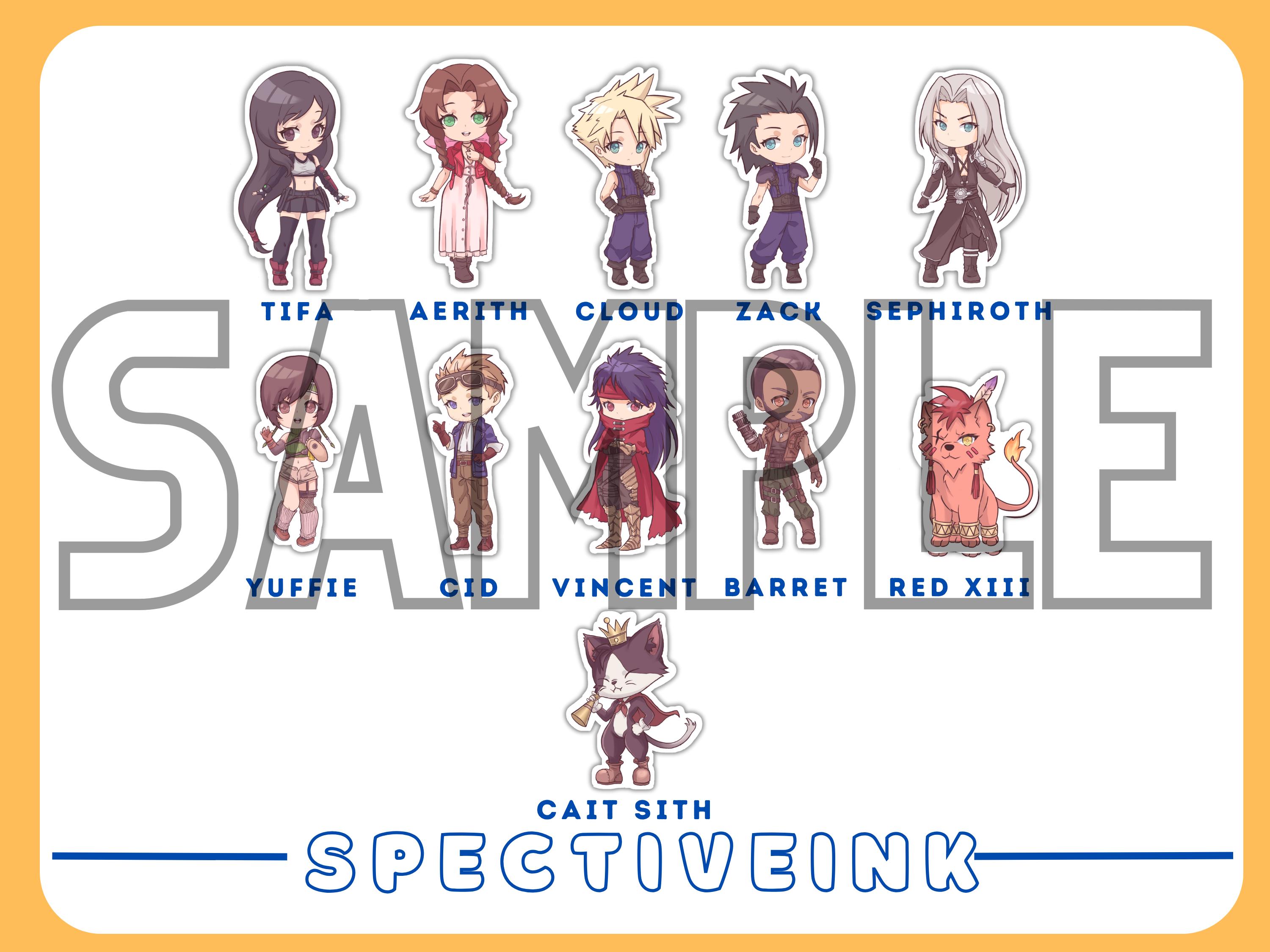 Final fantasy 7 stickers - Etsy 日本