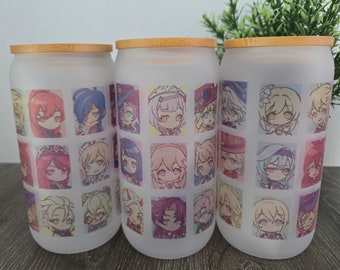 Chibi Genshin | 16oz Frosted Libbey Can Cup