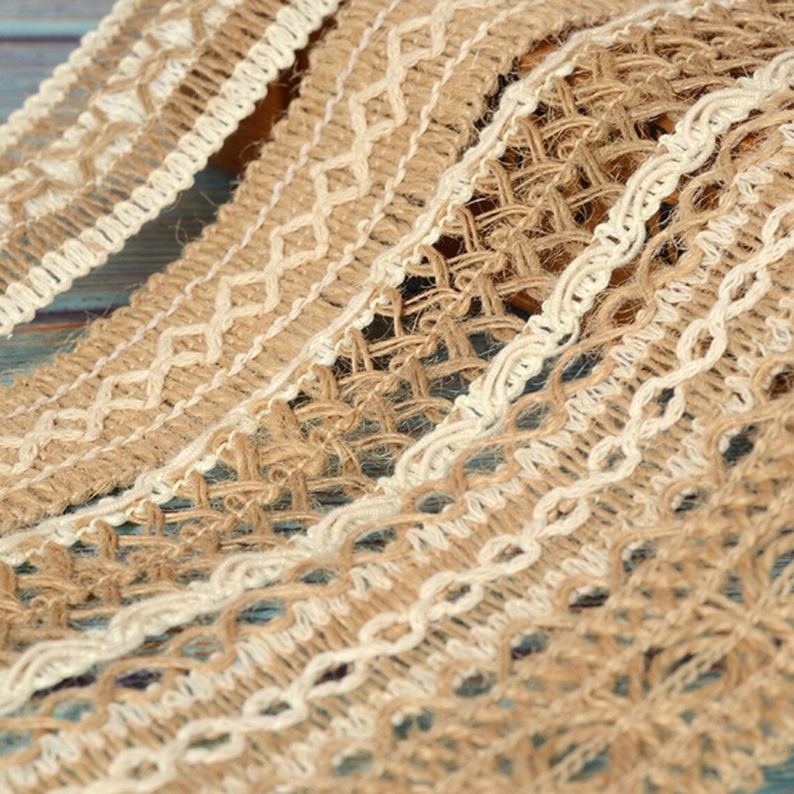 Natural Jute Burlap Ribbons for Crafts Vintage Rustic Wedding Party ...