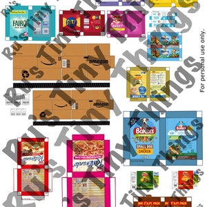 Printable Miniature Groceries - Etsy