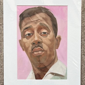 Melvin Franklin Las tentaciones Pintura al óleo original