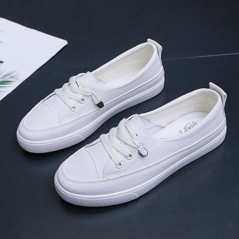 Low Platform Sneakers Women Shoes Female Pu Leather Slip - Etsy