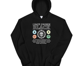 MTG Black Mana / Magic The Gathering / Geeky Tee Shop / Black Unisex Hoodie