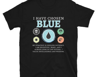 MTG Blue Mana T-Shirt / Magic The Gathering / Geeky Tee / Kurzärmeliges Unisex T-Shirt