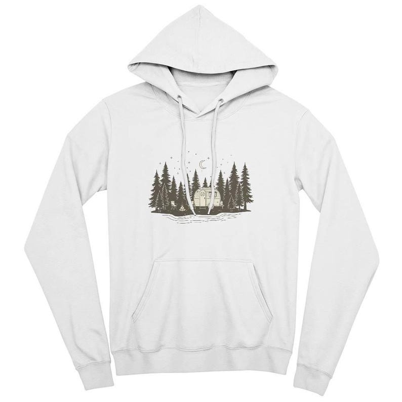 Unisex Forest Cabin Hoodie — Bella Canvas Fleece