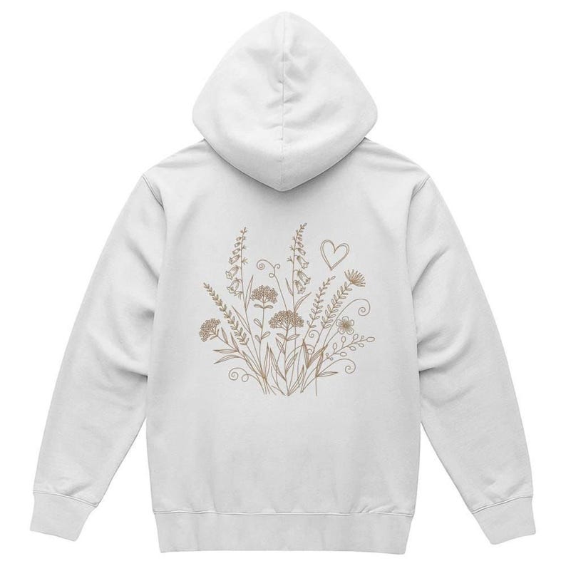 Floral Print Hoodie — Bella Canvas Pullover