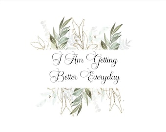 Healing Affirmation Printable Wall Art - Digital Download Positive Quote Print - Self Care