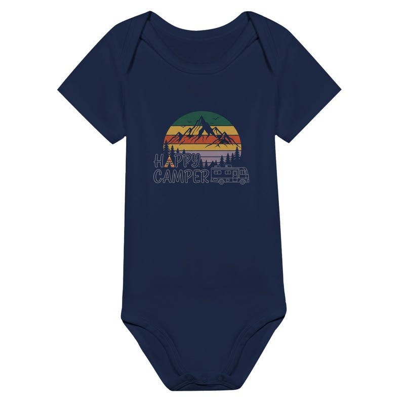 Happy Camper motorhome baby romper