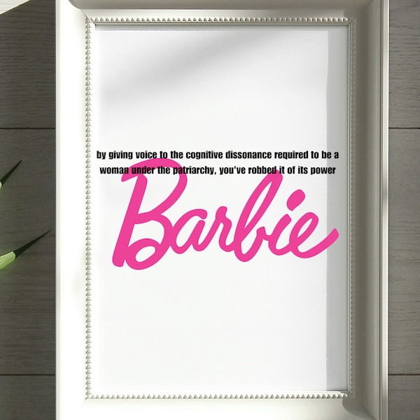 Barbie Movie Margot Robbie Quote / Poster / Download / Academy Awards / Feminism / Empowerment / Celebrity / Meme / Wall Art