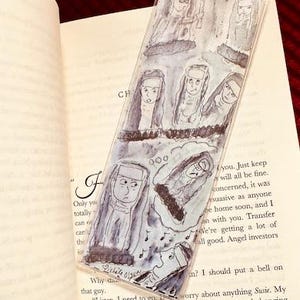 Nuns! Whimsical nuns in a bookmark for memories or pure fun. Great gift or for an inside joke, or a nun you know! 5 or more discount price.