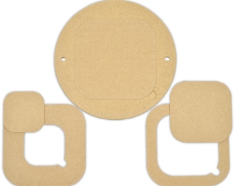 Bat-System 300 x 12 mm 10" para placas de inserción de 100, 150 y 200 mm 6 mm / sistema de placas extraíbles adecuado para Shimpo y muchos otros tornos de alfarería