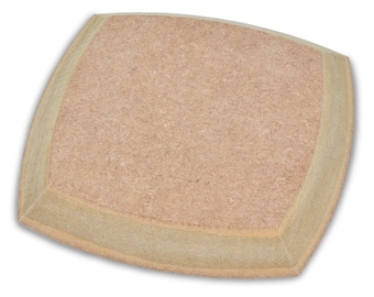 Gramo. 1 cuadrado con lados redondos sobremolde Molde para cerámica de madera de 130 x 130 mm