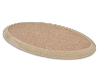 Gramo. 2 sobremoldes ovalados de madera para cerámica de 300 x 130 mm