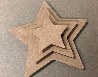 Set van 3 sterovervormen