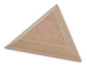 Size 3 Triangle Overmold 278 x 241 mm Wooden Pottery Mold