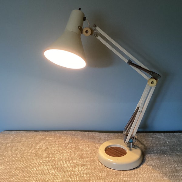 Articulating Swing Arm Desk Lamp, Architectural Drafting Lamp, Pixar Lamp, Underwriters Laboratories, Vintage