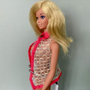 MALIBU Barbie 1966 - JAPAN, Sunset Malibu Barbie, Mesh Cover-Up, Twist & Turn Barbie, Blonde Hair, VIOLET Blue Eyes, Mattel, Vintage 1960s