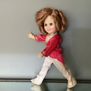 Shirley Temple Doll by Ideal, Poor Little Rich Girl, Dressed in Band  Leader Costume, Vintage 1980s