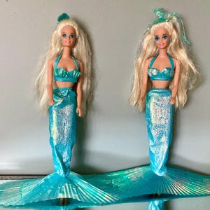 BARBIE MERMAID Doll - 2 Available, The First Mermaid Barbie, “Her Hair MAGICALLY Changes to Rainbow Colors”, Mattel 1990s