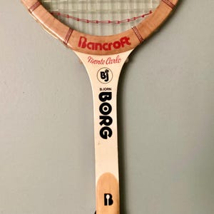 Bancroft  BJORN BORG Monte Carlo Tennis RACQUET,  4 3/8 Inch, Vintage 1970s