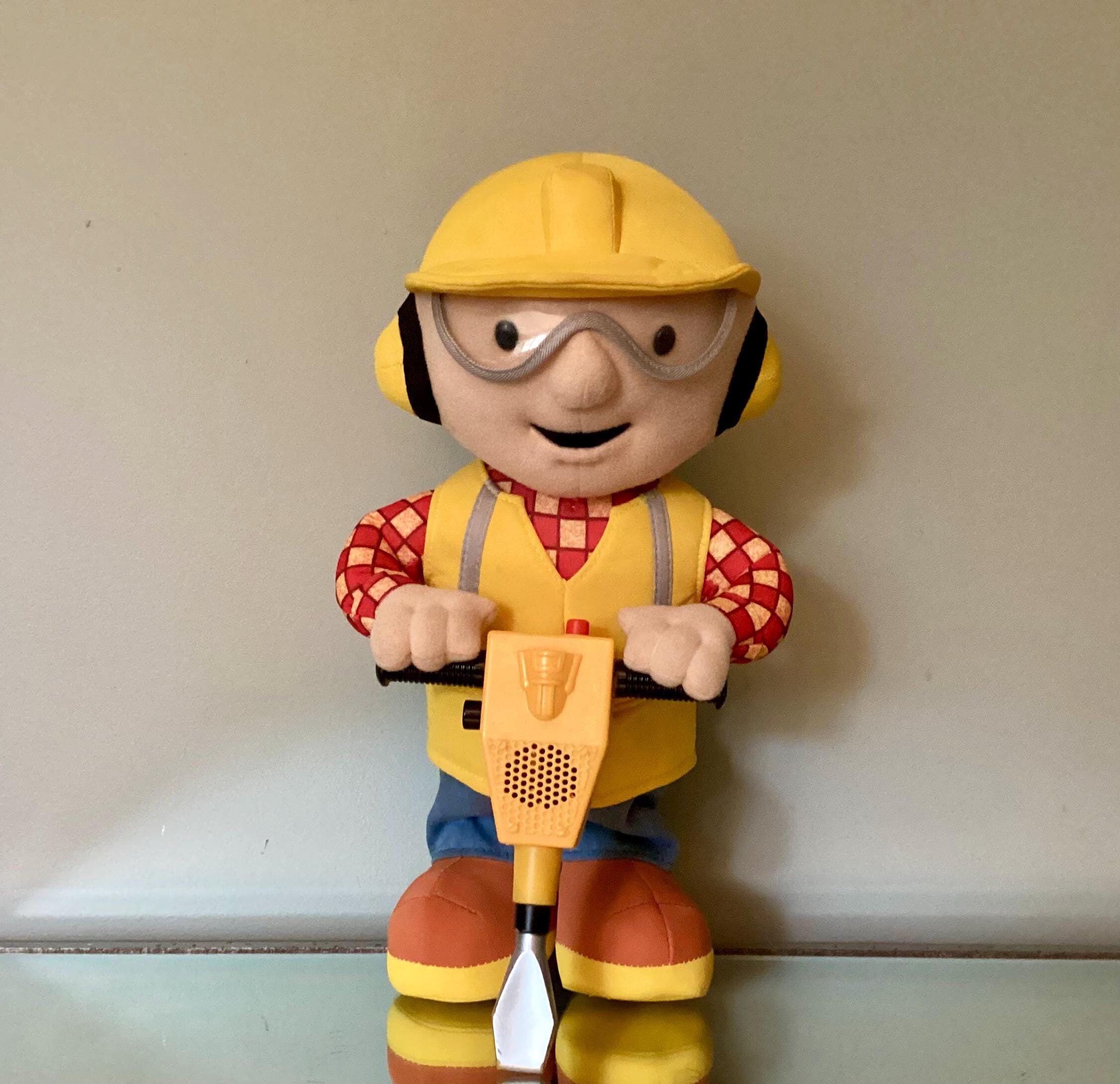 TALKING Bob the Builder Toy, 13 Inch Plush Doll, Jack Hammer