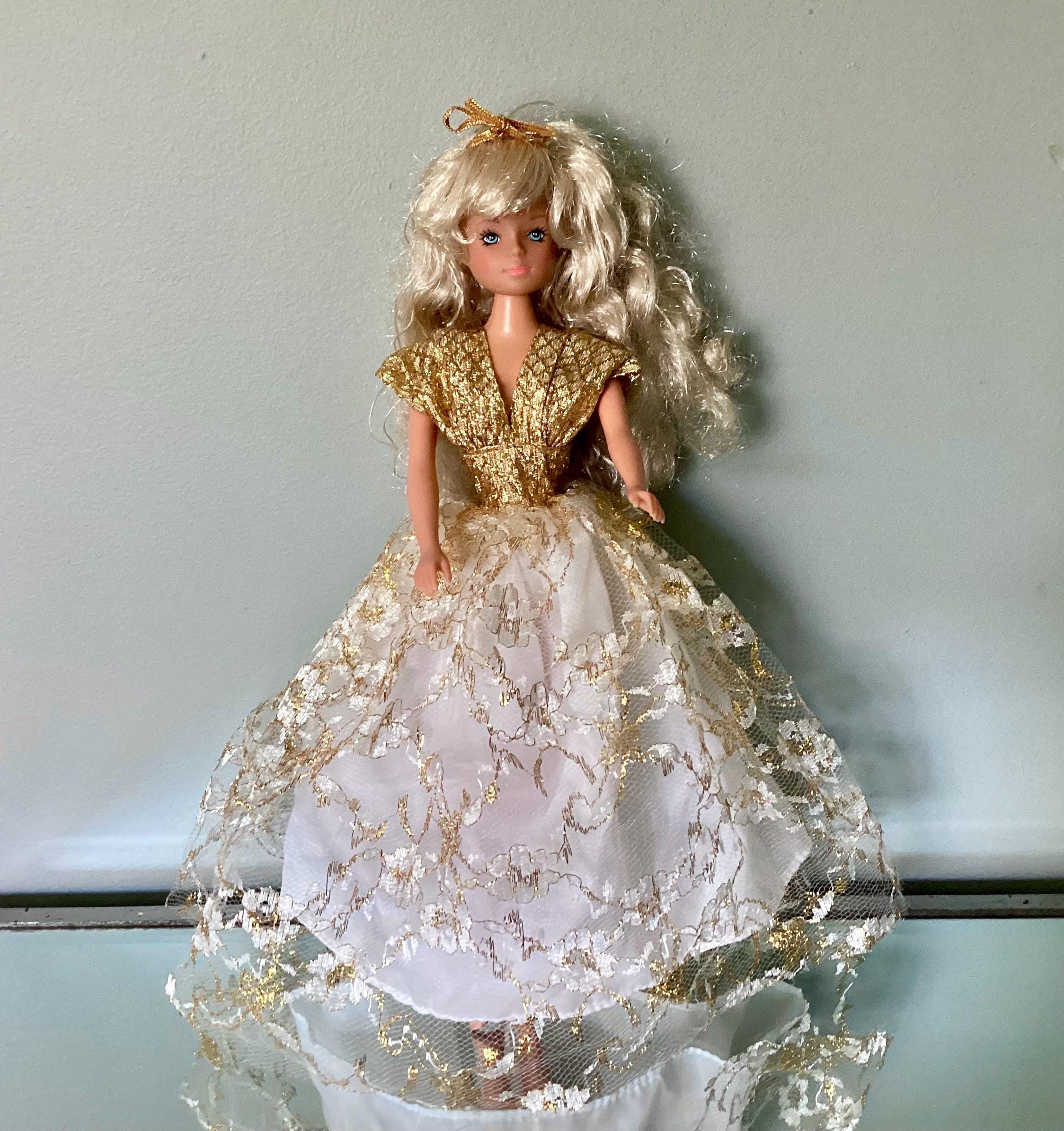 curly Barbie Doll Long Blonde Hair