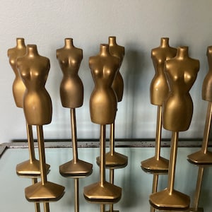 Dawn Doll MANNEQUINS, Plastic Dress Stands, Dress Forms, Topper, Vintage 1970s