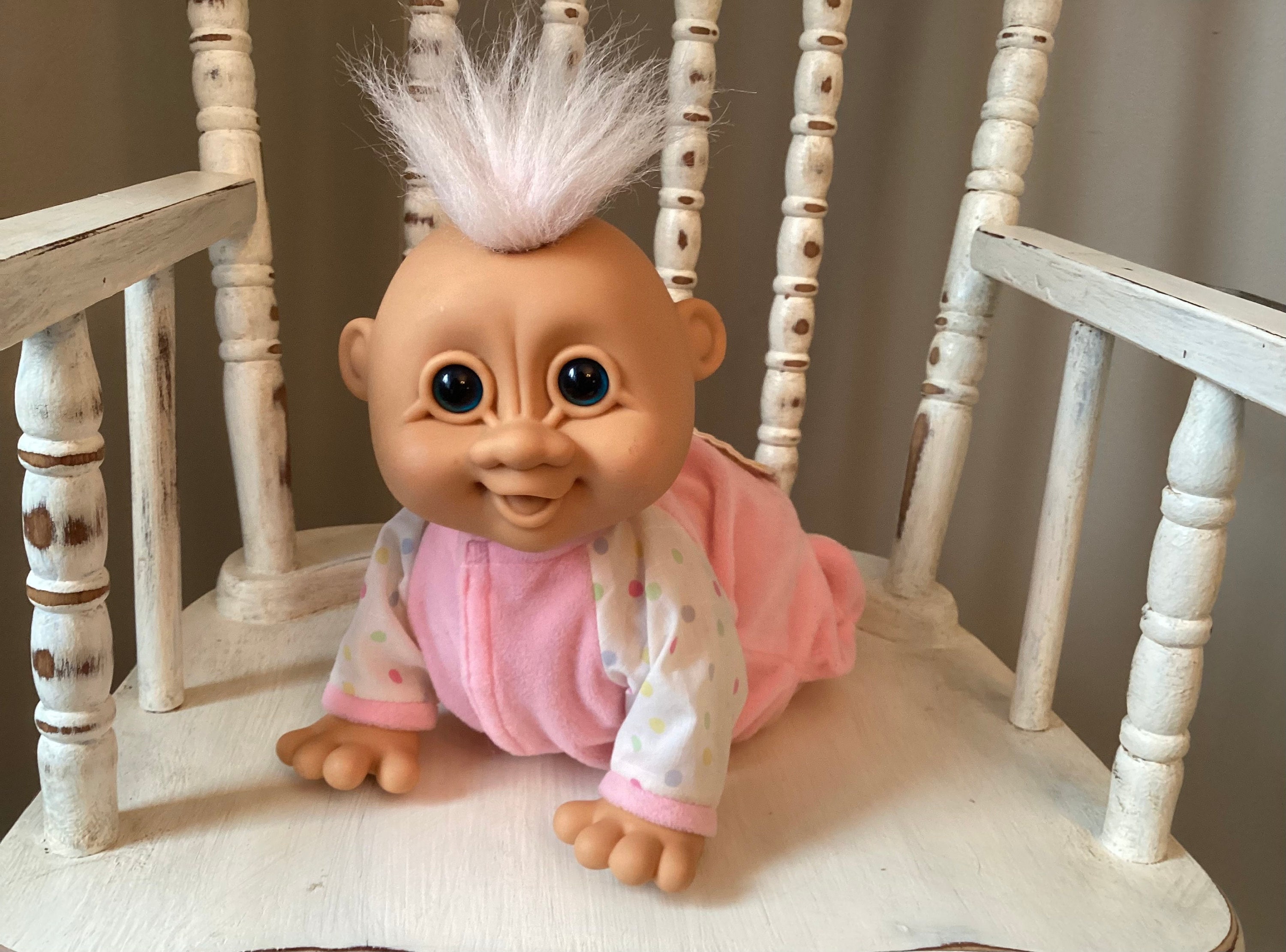 Baby Giggles Troll Doll by Russ Vintage 1990s NOT WORKING Etsy