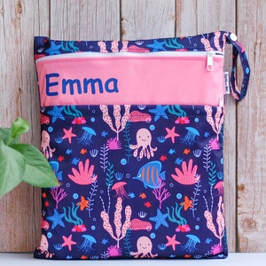 XL Personalizable wet bag, wet bag for cloth diapers Unterwasser Emma