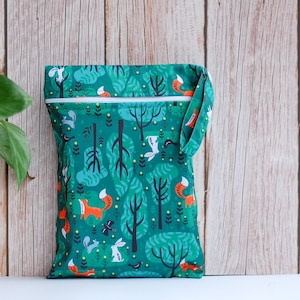 Small Wetbag, Hygienebeutel, Nasstasche, Kitatasche wasserdicht, 25x18 cm
