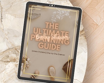 Baby Shower Planning Guide | Editable Checklists, Games (PDF Download)