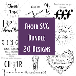 Choir SVG Bundle | Show Choir SVG | Choir Teacher