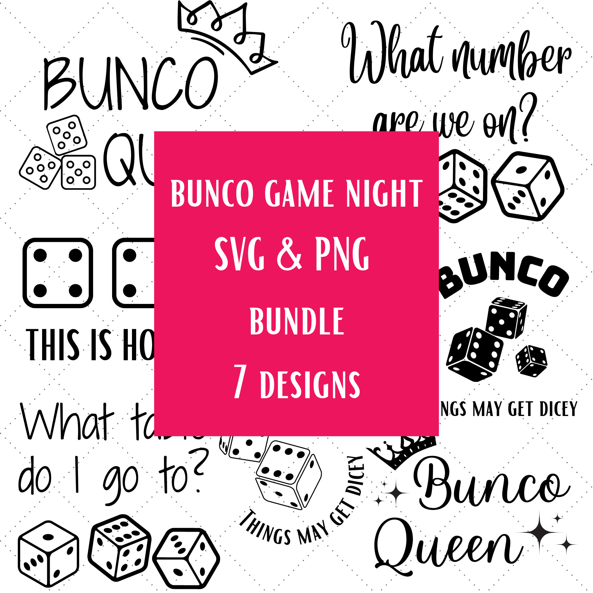 Bunco Dice Etsy