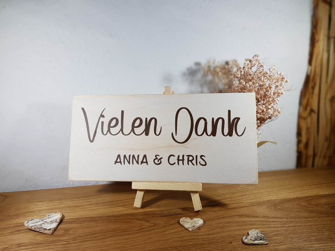 Schild Geschenketisch oder Wunschtext Holz Tischdeko Hochzeit rustikal