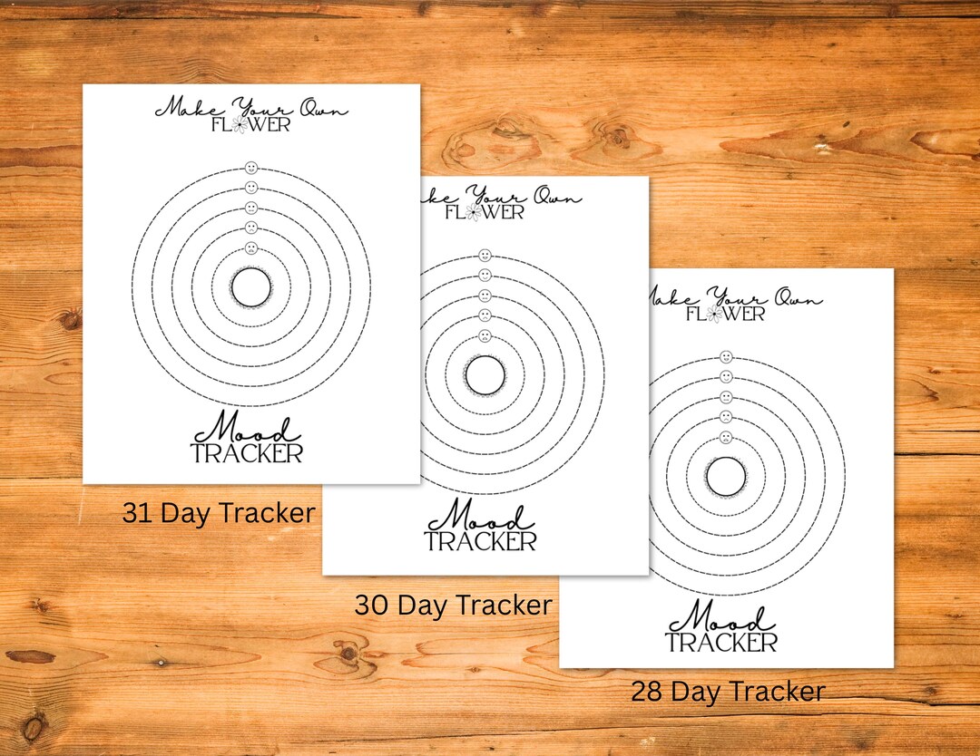 Build Your Own Flower Mood Tracker | Printable Bullet Journal PDF ...