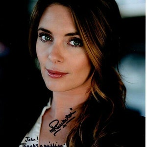 Amy Louise Pemberton fotografía autografiada y firmada de 8x10 - para John gran contenido
