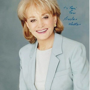 Barbara Walters signed autographed 8x10 photograph - to lori