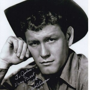 Earl Holliman autographed signed 8x10 the rainmaker jimmy currie photograph - to john