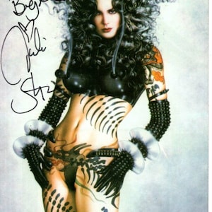 Julie Strain autographed signed 4x6 photograph - to patrick