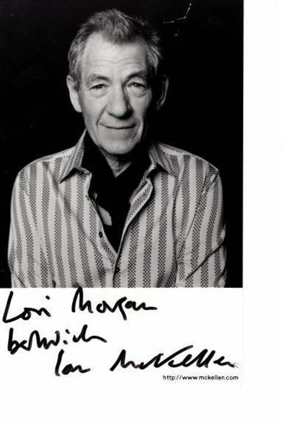 Ian Mckellen Autographed Signed 3.5x5.5 Photograph - to Lori - Etsy