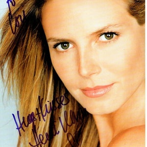 Heidi Klum signed autographed 8x10 photograph - to Lori