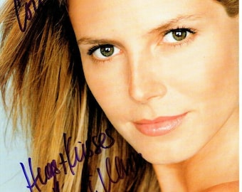 Heidi klum signed photograph - to lori