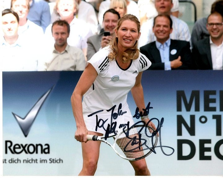 Steffi Graf Autographed Signed 8x10 Tennis Photograph - to