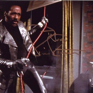 Richard Roundtree autographed signed 8x10 john shaft photograph - to john