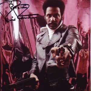 Richard Roundtree autographed signed 8x10 john shaft photograph - to patrick
