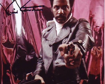 Richard roundtree autographed signed john shaft photograph - to patrick