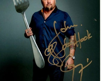 Guy fieri autographed signed photograph - to john