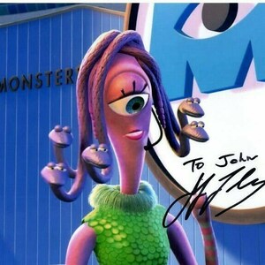 Jennifer Tilly autograph signed 8x10 disney monsters university photograph - to john