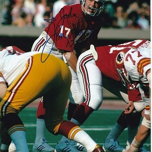 Jim Hart autografou fotografia assinada 8x10 da NFL Arizona Cardinals - para John