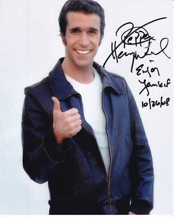 Henry Winkler Autographed Signed 8x10 Happy Days Fonz Photograph
